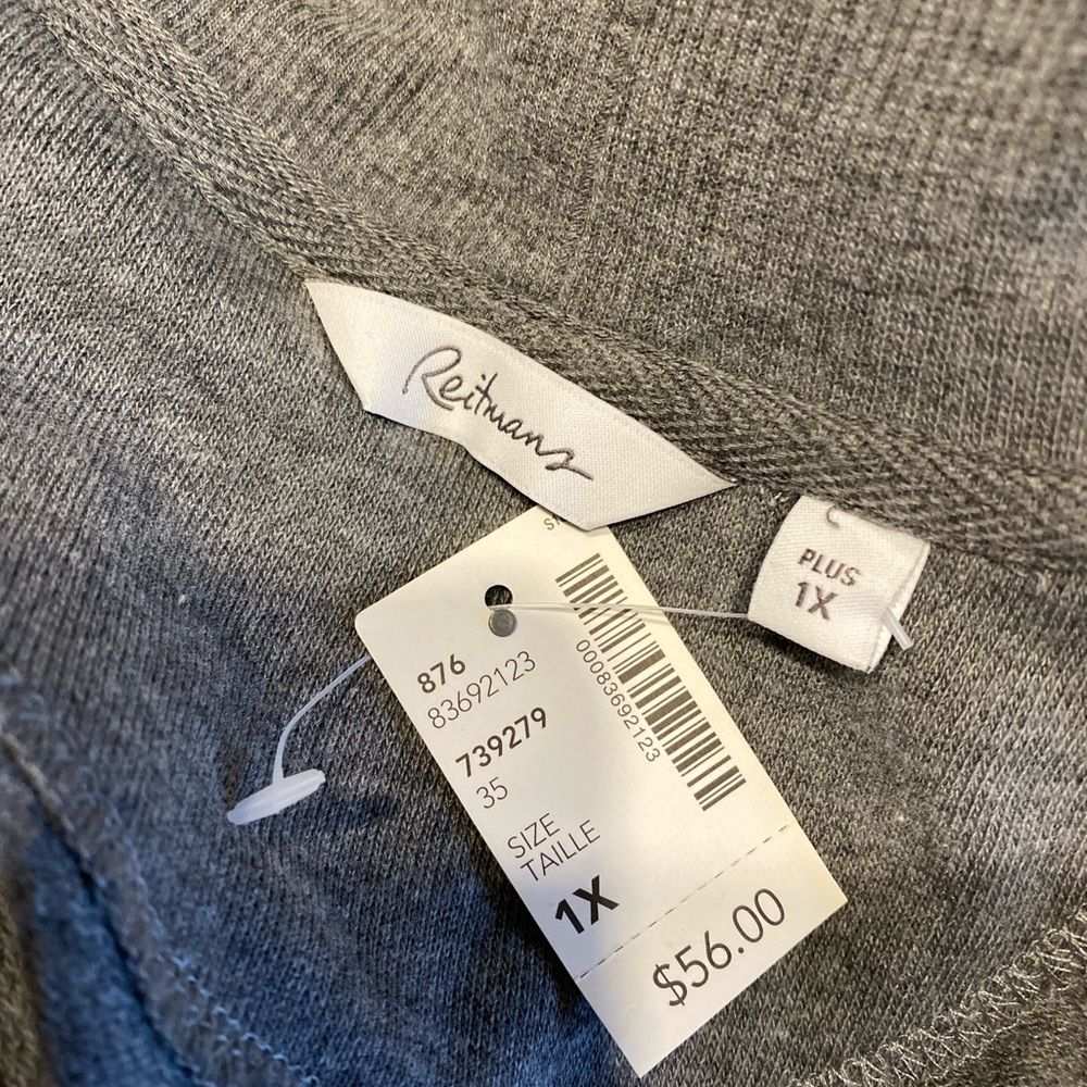 Jersey Sweatshirt Style Cardigan - Picture 4 of 4